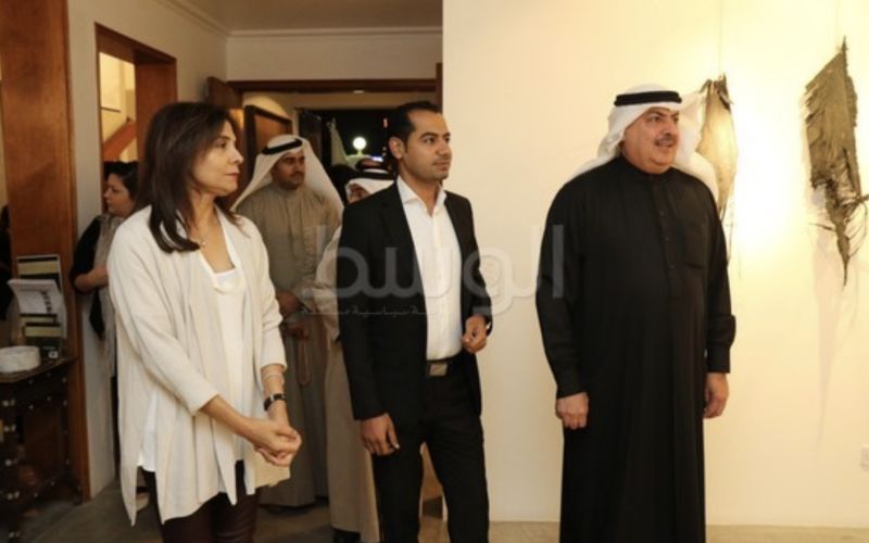 افتتاح معرض على الطريق  لزهير السعيد في _البارح  مساءأمس الوسط موبايل